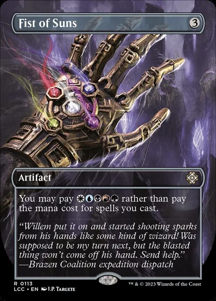 Fist of Suns, Magic card LCC 113 — The Lost Caverns of Ixalan Commander set