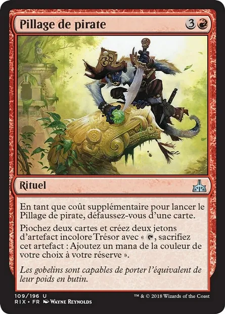Pillage de pirate, carte Magic RIX 109 — extension Les combattants d'Ixalan