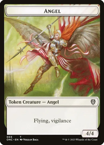 Angel, Magic card TONC 3 — Phyrexia: All Will Be One Commander Tokens set