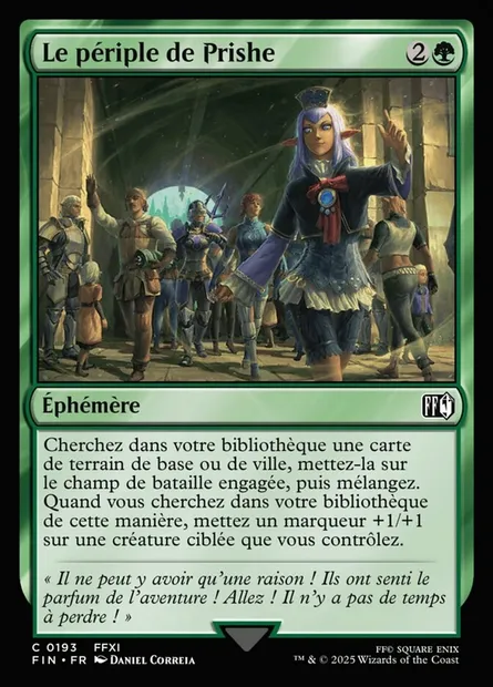 Le périple de Prishe, carte Magic FIN 193 — extension Final Fantasy