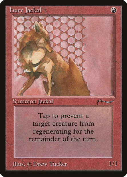 Hurr Jackal, Magic card ARN 39 — Arabian Nights set