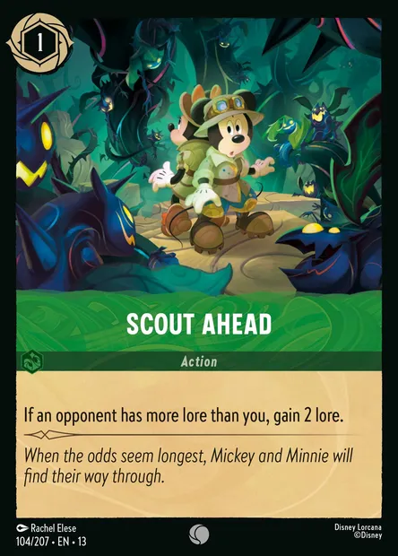 Scout Ahead, Disney Lorcana card CH13-104 — Attack of the Vine! set