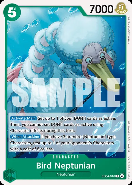 Bird Neptunian, One Piece card EB04-016 — EGGHEAD CRISIS set