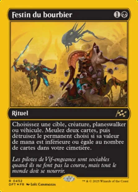 Festin du bourbier, carte Magic DFT 452 — extension Aetherdrift