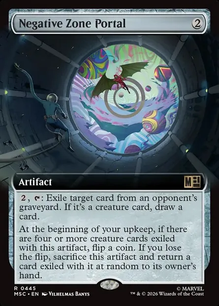 Negative Zone Portal, Magic card MSC 445 — Marvel Super Heroes Commander set