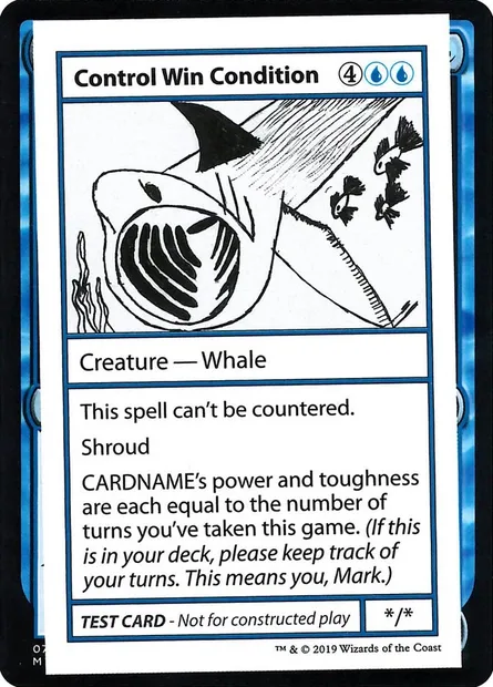Control Win Condition, Magic card CMB2 19 — Mystery Booster Playtest Cards 2021 set