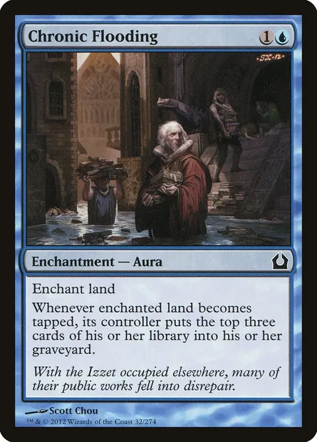 Chronic Flooding, Magic card RTR 32 — Return to Ravnica set