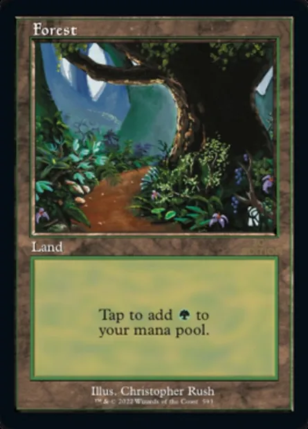 Forêt, carte Magic 30A 593 — extension 30th Anniversary Edition