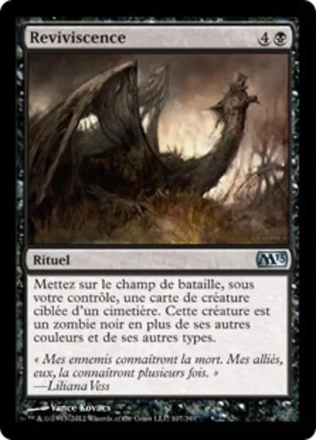 Reviviscence, carte Magic M13 107 — extension Magic 2013