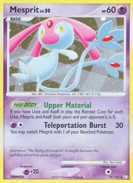 Créfollet, carte Pokémon MT 14 — extension Trésors Mystérieux