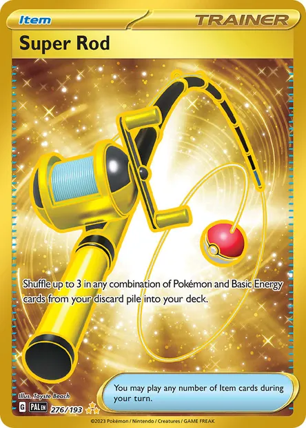 Super Rod, Pokémon card PAL 276 — Paldea Evolved set