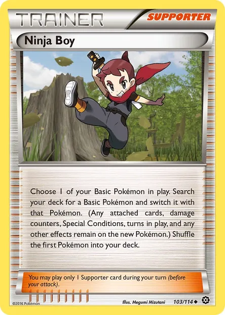 Ninja Boy, Pokémon card STS 103 — Steam Siege set