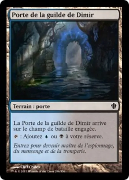 Porte de la guilde de Dimir, carte Magic C13 284 — extension Commander 2013