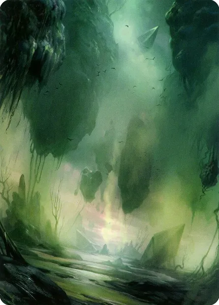 Swamp // Swamp, carte Magic AZNR 13 — extension Zendikar Rising Art Series
