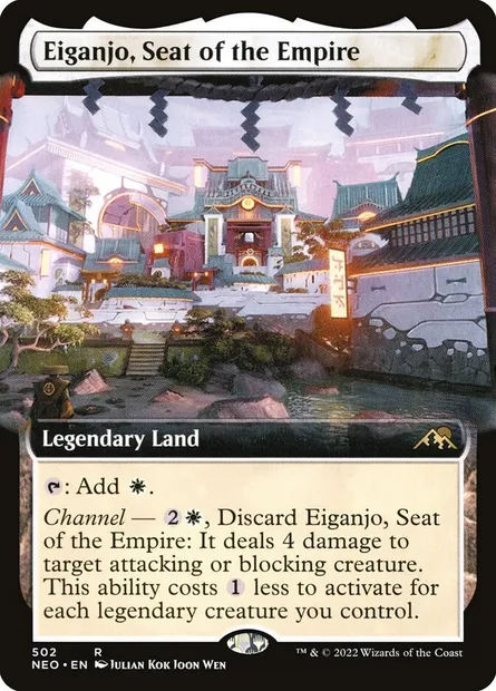 Eiganjo, Seat of the Empire, Magic card NEO 502 — Kamigawa: Neon Dynasty set