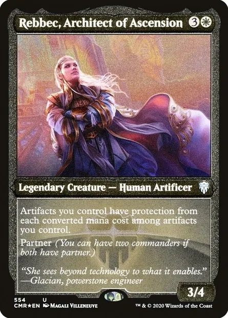 Rebbec, Architect of Ascension, Magic card CMR 554 — Commander Legends set