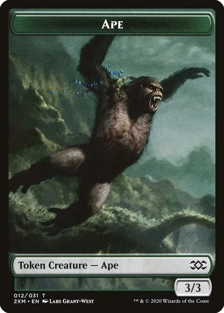 Ape, carte Magic T2XM 12 — extension Double Masters Tokens