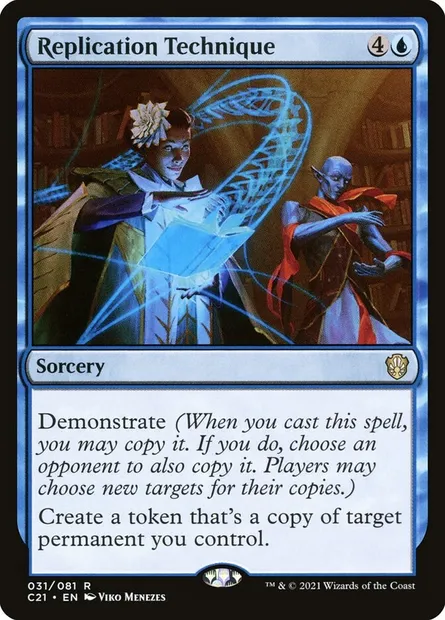 Replication Technique, Magic card C21 31 — Commander 2021 set