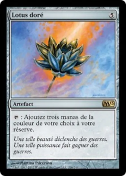 Lotus doré, carte Magic M13 206 — extension Magic 2013