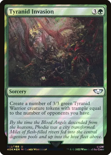Tyranid Invasion, Magic card 40K 102★ — Warhammer 40,000 Commander set