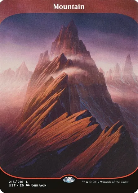 Mountain, Magic card UST 215 — Unstable set