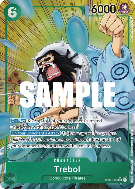 Trebol, One Piece card OP04-030 — KINGDOMS OF INTRIGUE set