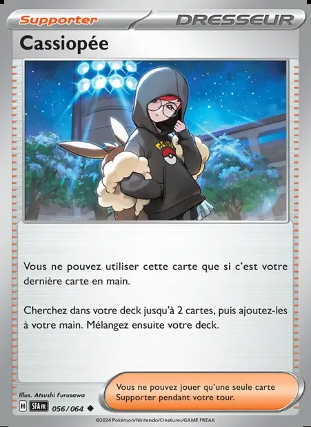 Cassiopée, carte Pokémon SFA 056 — extension Fable Nébuleuse