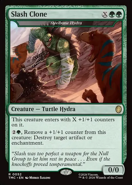 Steelbane Hydra, Magic card TMC 52 — Teenage Mutant Ninja Turtles Eternal set