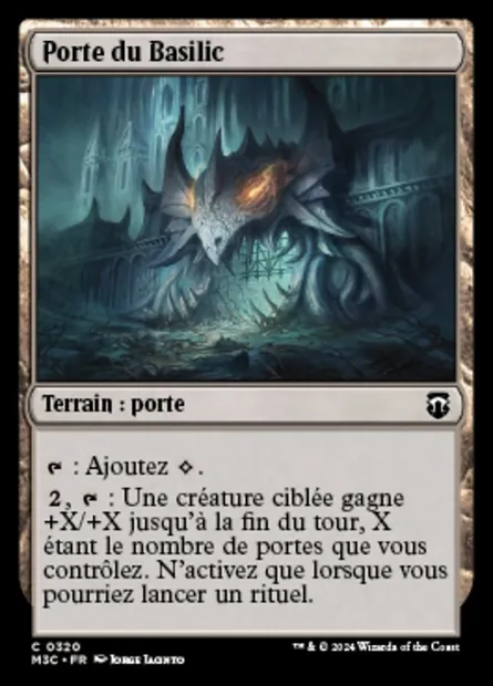 Porte du Basilic, carte Magic M3C 320 — extension Modern Horizons 3 Commander