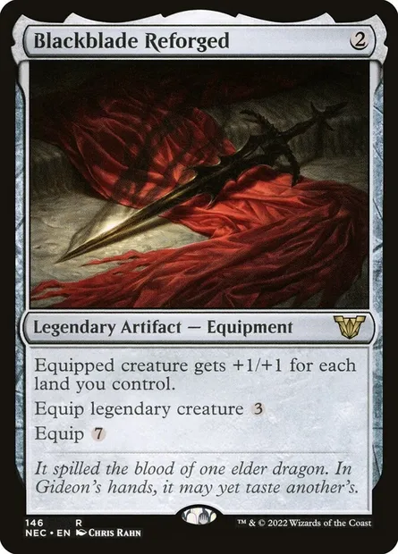 Blackblade Reforged, Magic card NEC 146 — Neon Dynasty Commander set