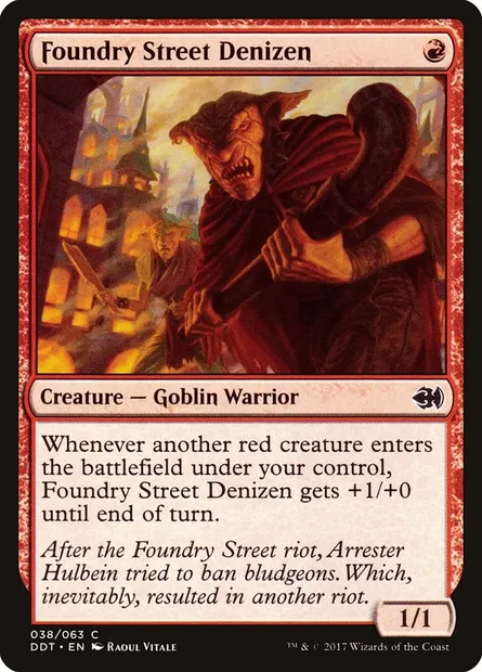Foundry Street Denizen, Magic card DDT 38 — Duel Decks: Merfolk vs. Goblins set