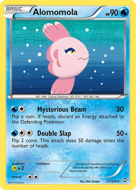 Alomomola, Pokémon card DRX 37 — Dragons Exalted set