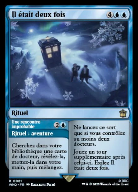 Il était deux fois // Une rencontre improbable, carte Magic WHO 61 — extension Doctor Who