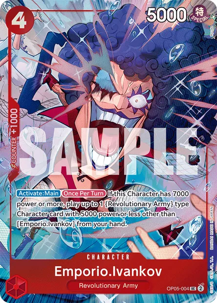 Emporio Ivankov, carte One Piece OP05-004 — extension AWAKENING OF THE NEW ERA