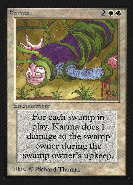 Karma, Magic card CEI 27 — Intl. Collectors' Edition set