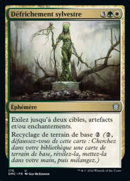 Défrichement sylvestre, carte Magic DMC 170 — extension Dominaria United Commander