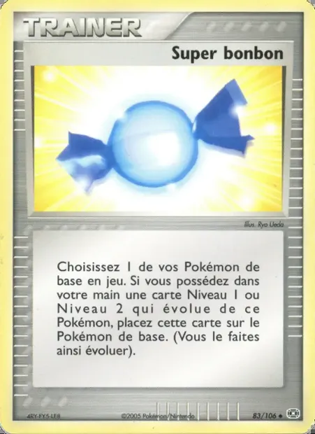Super bonbon, carte Pokémon EM 83 — extension EX Émeraude