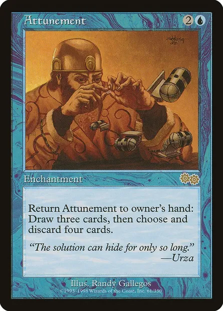 Attunement, Magic card USG 61 — Urza's Saga set