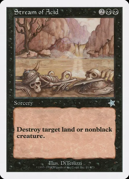 Stream of Acid, Magic card S99 91 — Starter 1999 set