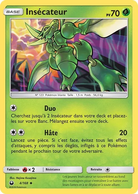 Insécateur, carte Pokémon CES 4 — extension Tempête Céleste