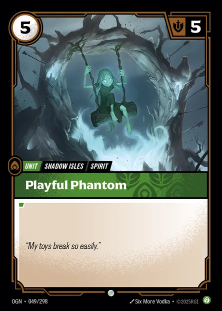 Playful Phantom, Riftbound card OGN 049 — Origins set