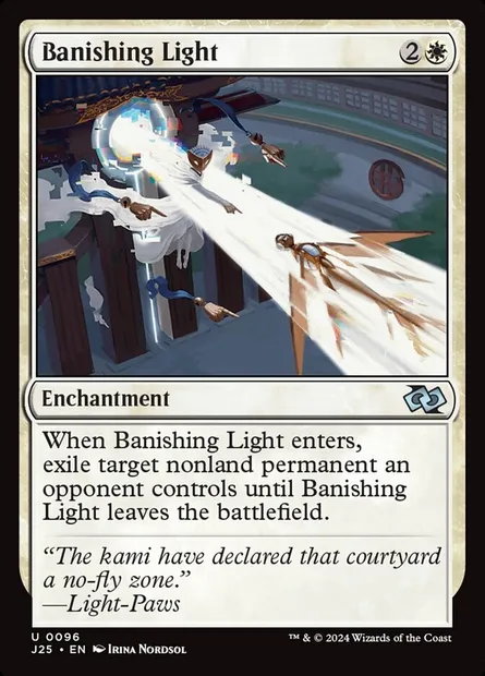 Banishing Light, Magic card J25 96 — Foundations Jumpstart set