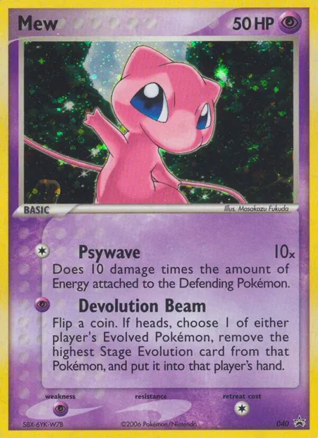 Mew, Pokémon card PR-NP 40 — Nintendo Black Star Promos set