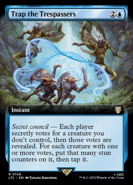 Trap the Trespassers, Magic card LTC 108 — Tales of Middle-earth Commander set