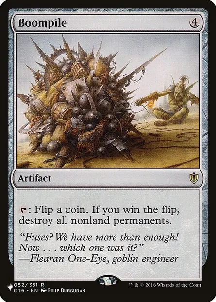 Tas-boum, carte Magic PLST C16-52 — extension The List