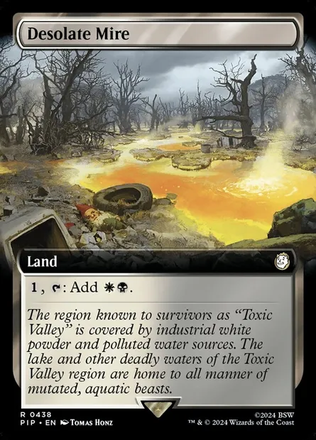 Bourbier abandonné, carte Magic PIP 438 — extension Fallout