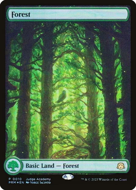 Forest, Magic card P23 10 — Judge Gift Cards 2023 set