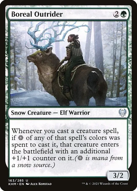 Boreal Outrider, Magic card KHM 163 — Kaldheim set