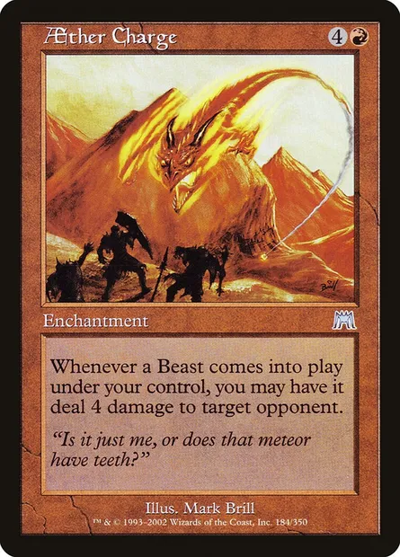 Aether Charge, Magic card ONS 184 — Onslaught set
