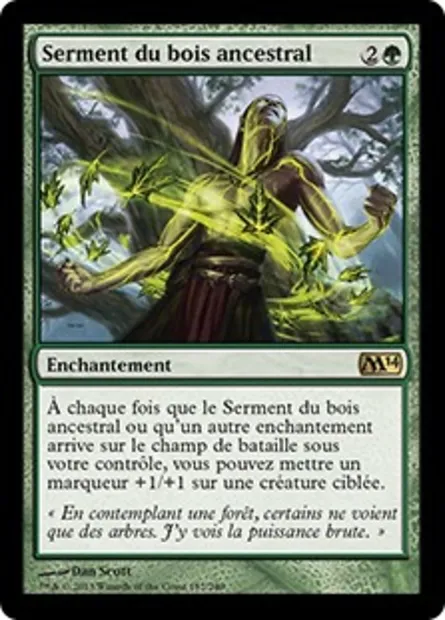 Serment du bois ancestral, carte Magic M14 187 — extension Magic 2014